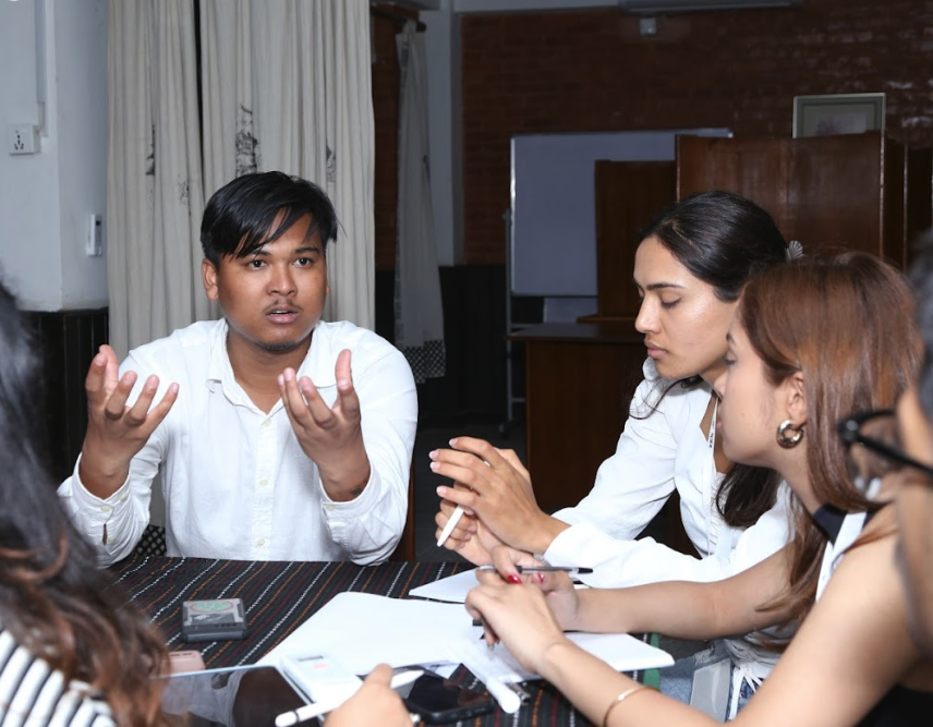 Youth in discussion