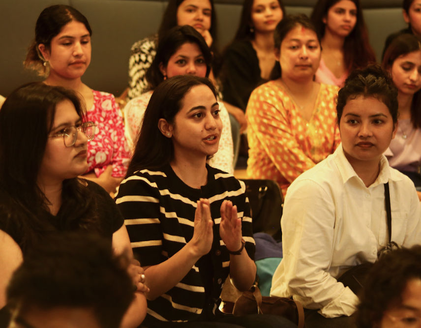 Women in audience